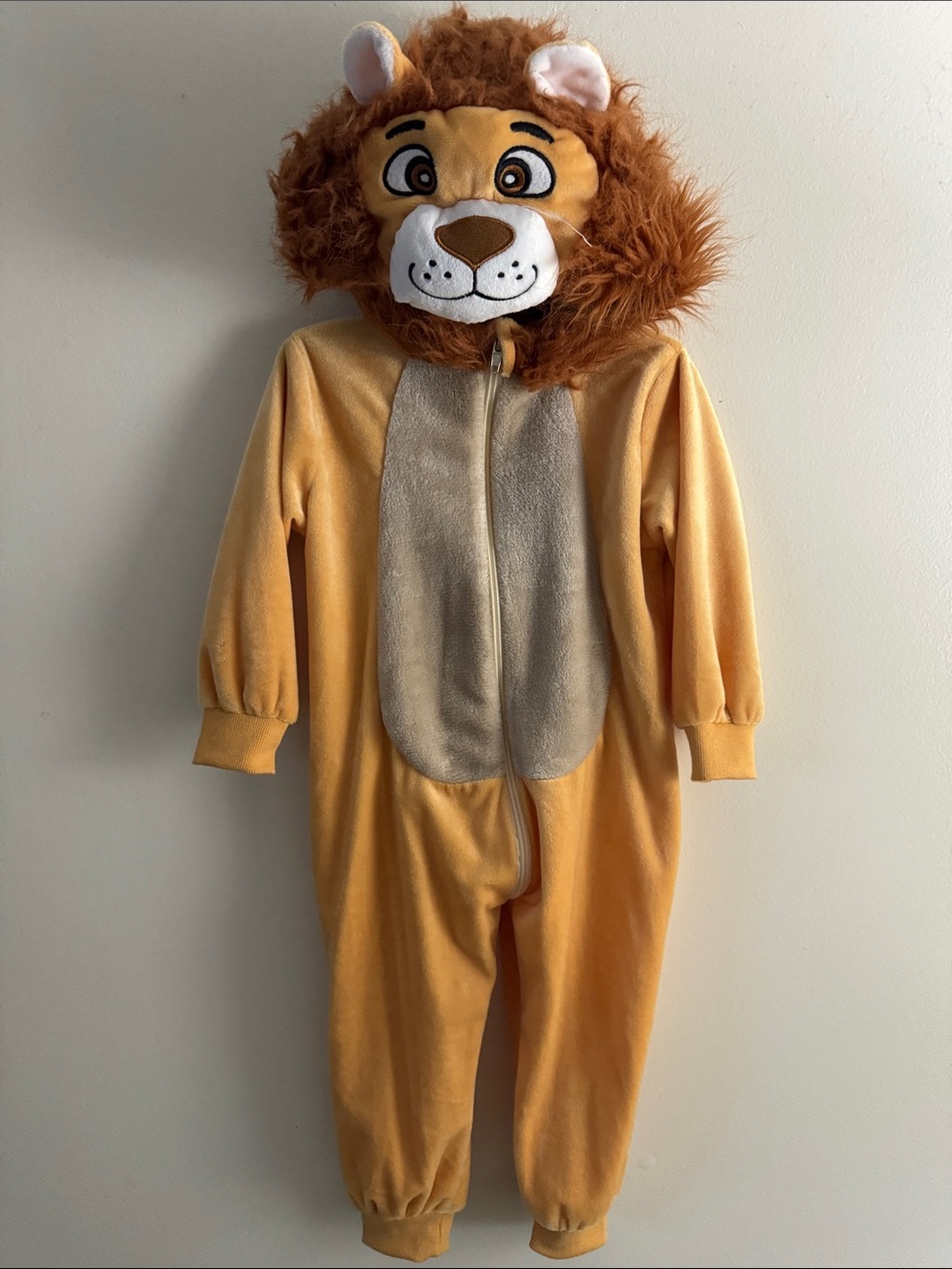 Plush Lion One-Piece Costume for Kids